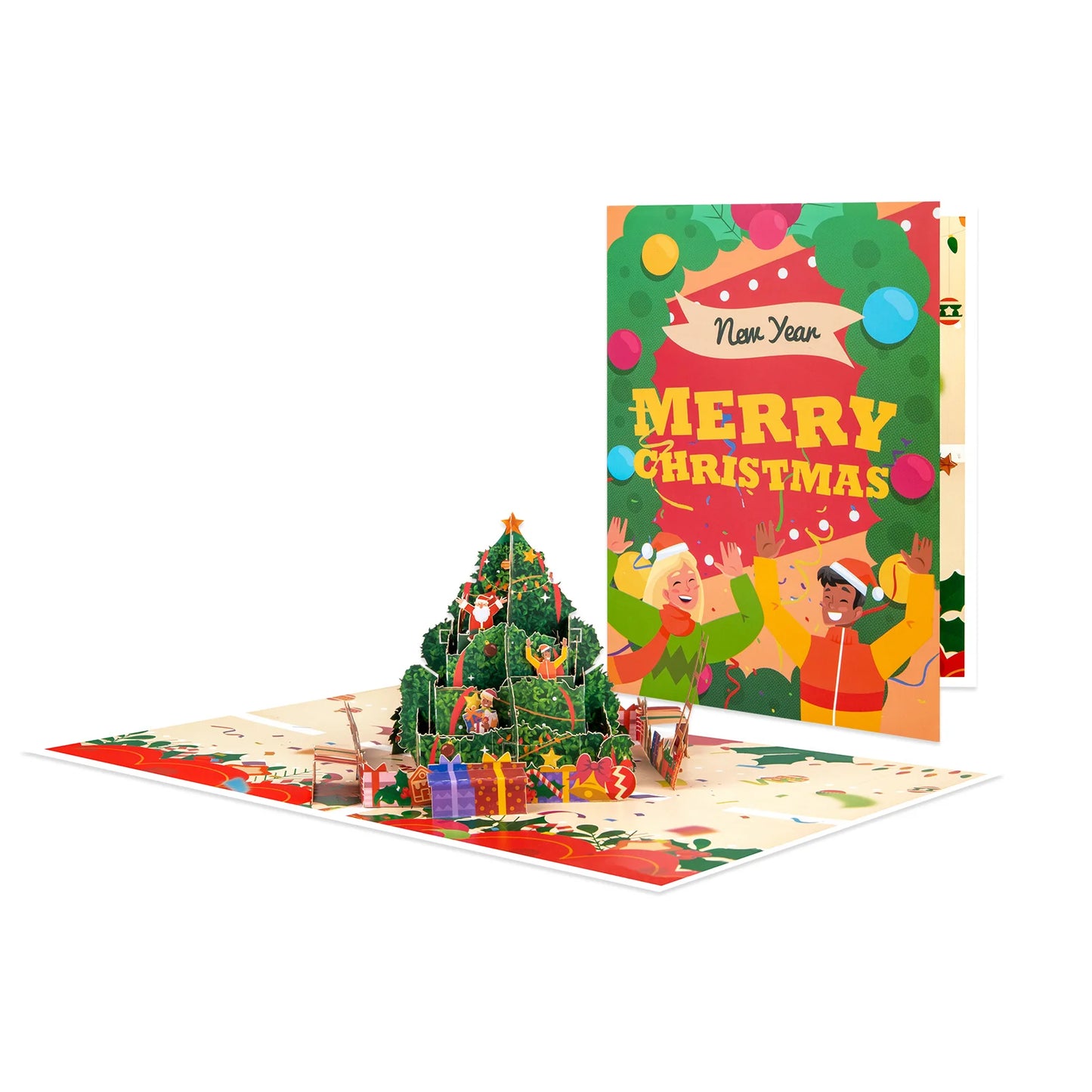 Pop Up Christmas Card, 3D Holidays Greeting Cards, New Year Card