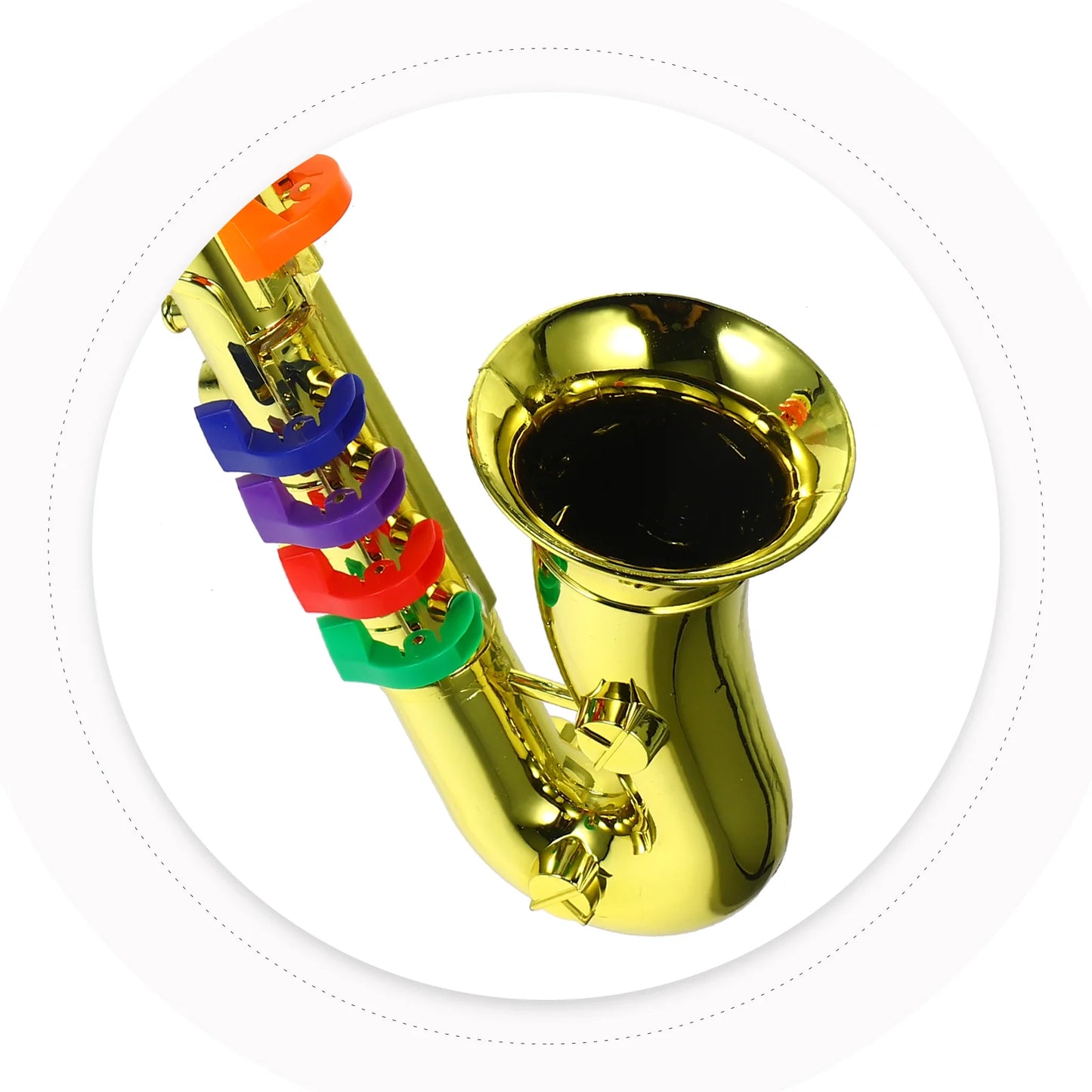 Metallic Flutes Children Saxophone Toy Toddler Toys Copper Pipe Golden 8 Rhythms Trumpet