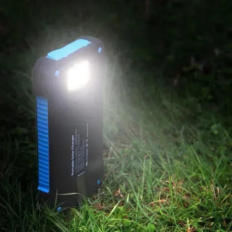 New 200Ah External Battery Solar Power Bank LEDSOS Flashlight FAST Charging Portable Waterproof Powerbank for Smart Mobile Phone