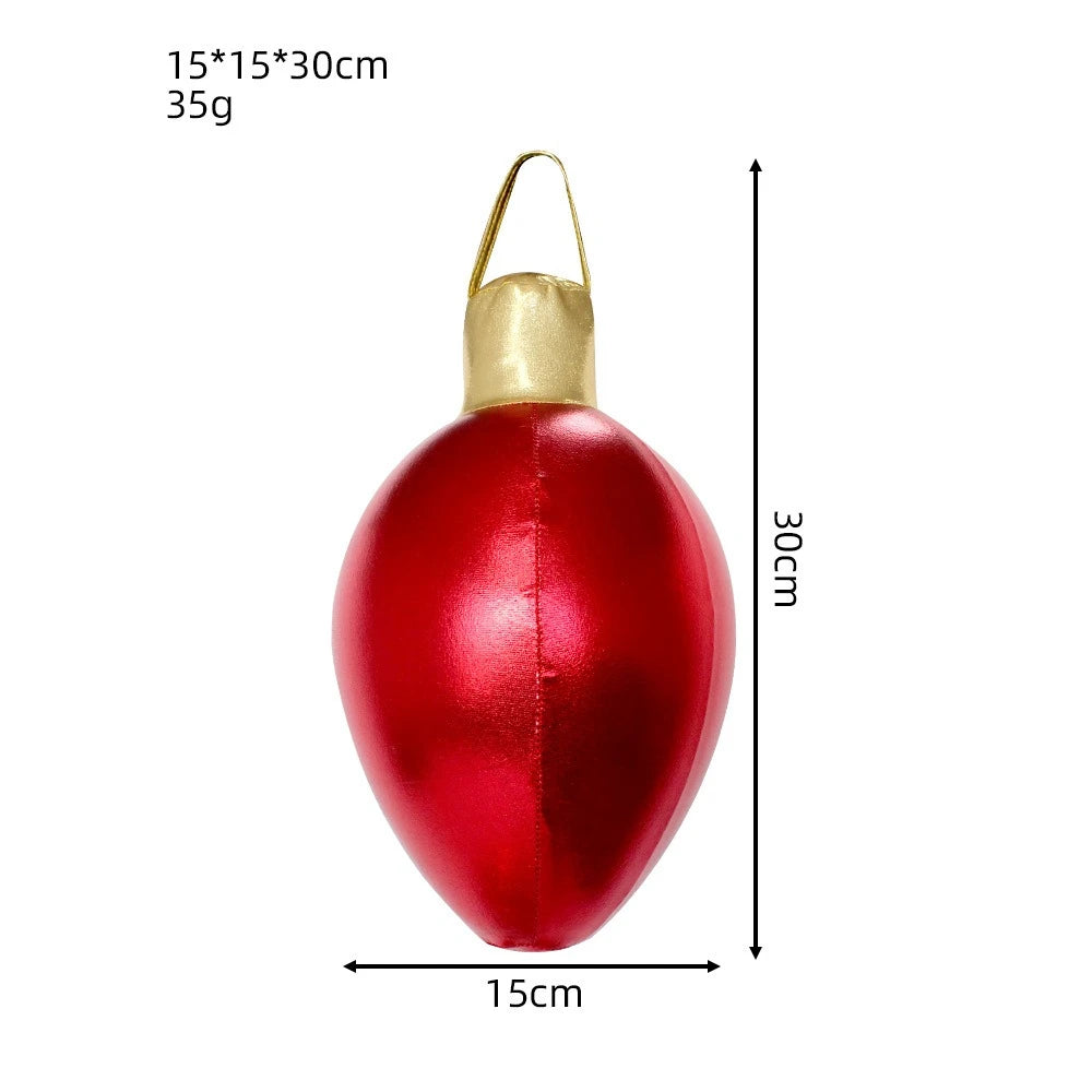 Emulational PVC Christmas Colored Lights Inflatable Ball, Colorful String Lights Inflatable Ball for parties、various festivals