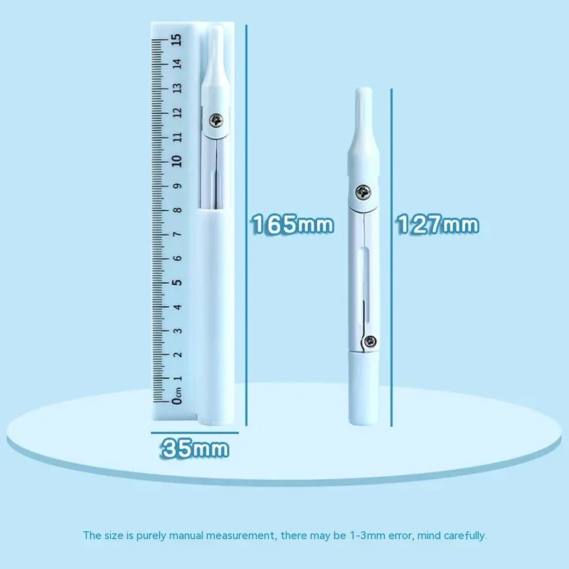 3 in 1 Compass Geometry Set with Ruler Pencil Kawaii Multifunctional Drawing Compass Math Geometry Tool Office School Supplies