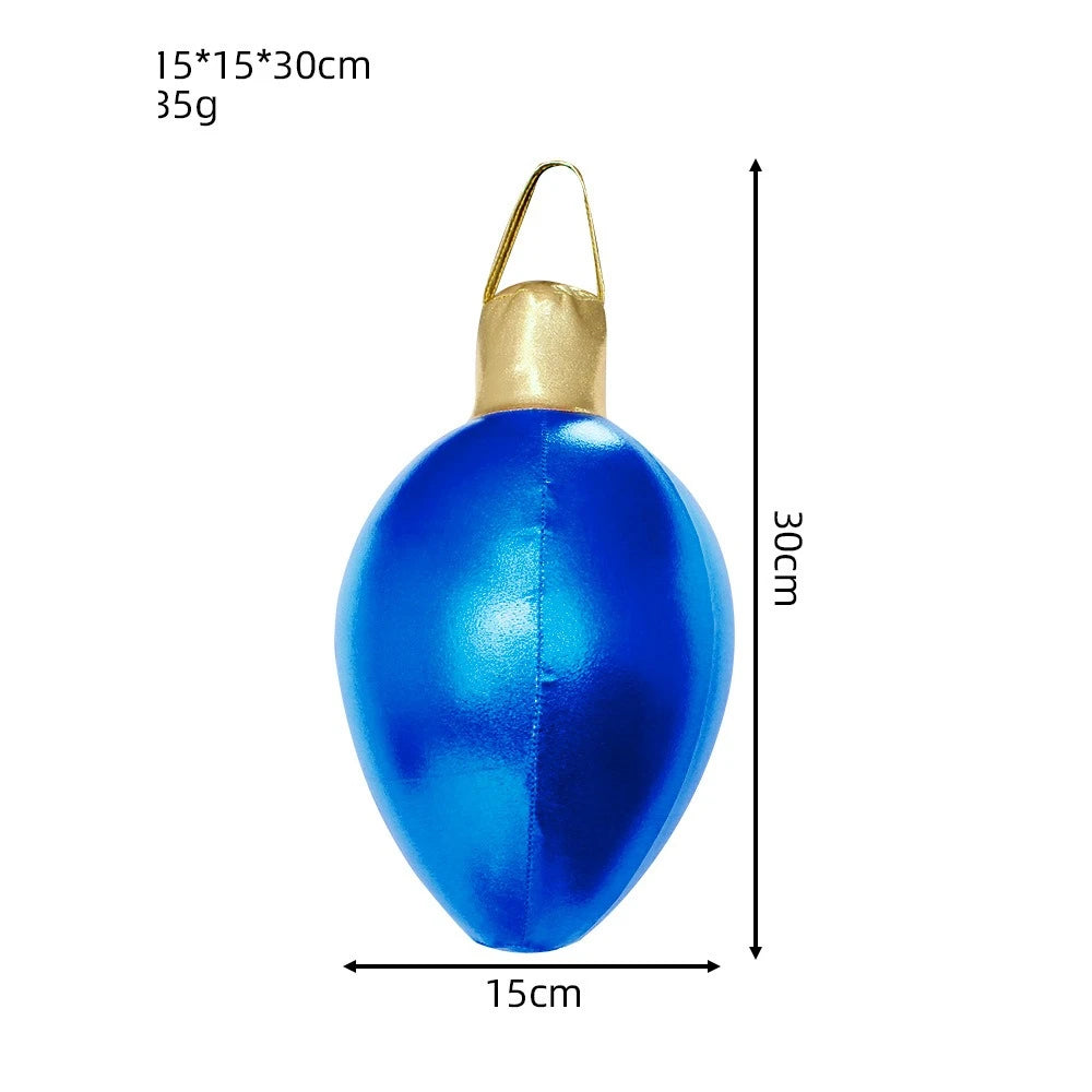 Emulational PVC Christmas Colored Lights Inflatable Ball, Colorful String Lights Inflatable Ball for parties、various festivals