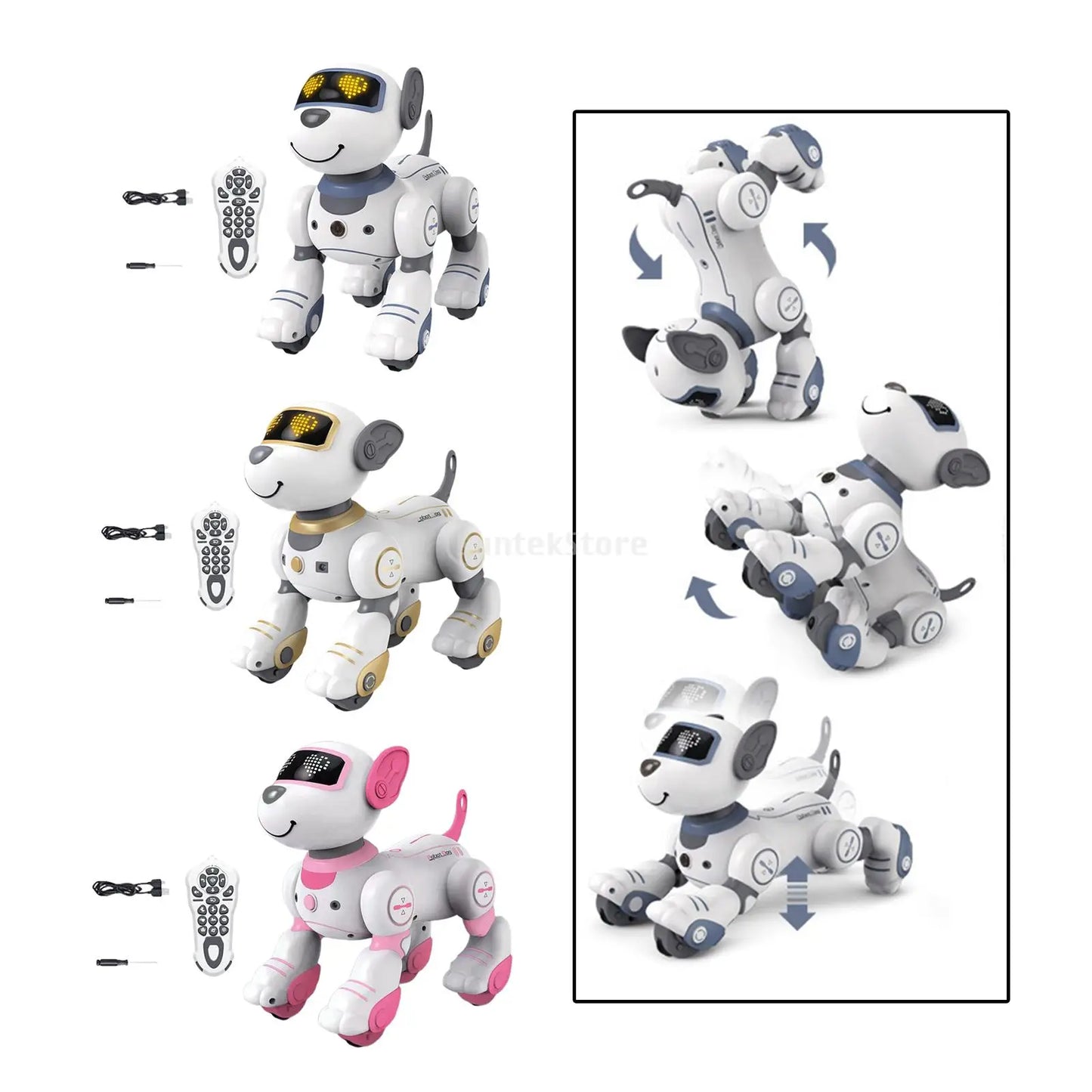 Funny RC Robot Electronic Dog  Music Robot Dog Stunt Dog Voice Command Programmable Touch-sense Children's Toys Boys Girls Gifts