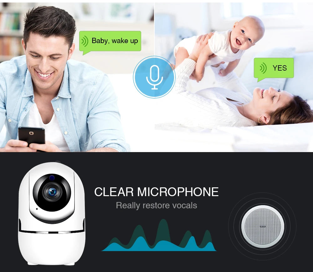 Wifi Camera YCC365 Plus Smart 1080P Surveillance Camera Auto Tracking Night Vision Wireless Indoor Security Protection IP Camera