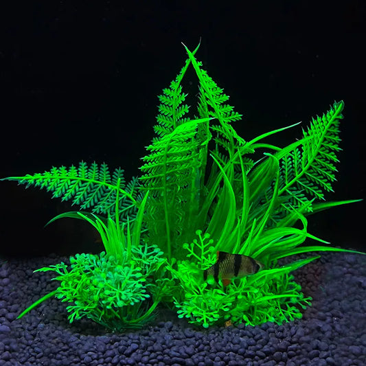 Artificial Aquarium Decor Plants  Water Weeds Ornament Plastic Aquatic Plant Fish Tank Decorate Accessories Aquarium Accesories