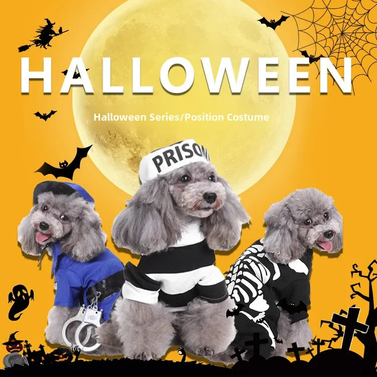 Pet Costume Weird Transformation Clothing Cross-border Popular Dog Snowflake Fox Four-legged Clothing Christmas Spring Autumn