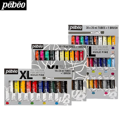 Pebeo XL Professional 40/30/20/10 Color 20ML Large Capacity Tube Oil Painting Set Artist Painting Color Pigments Art Supplies