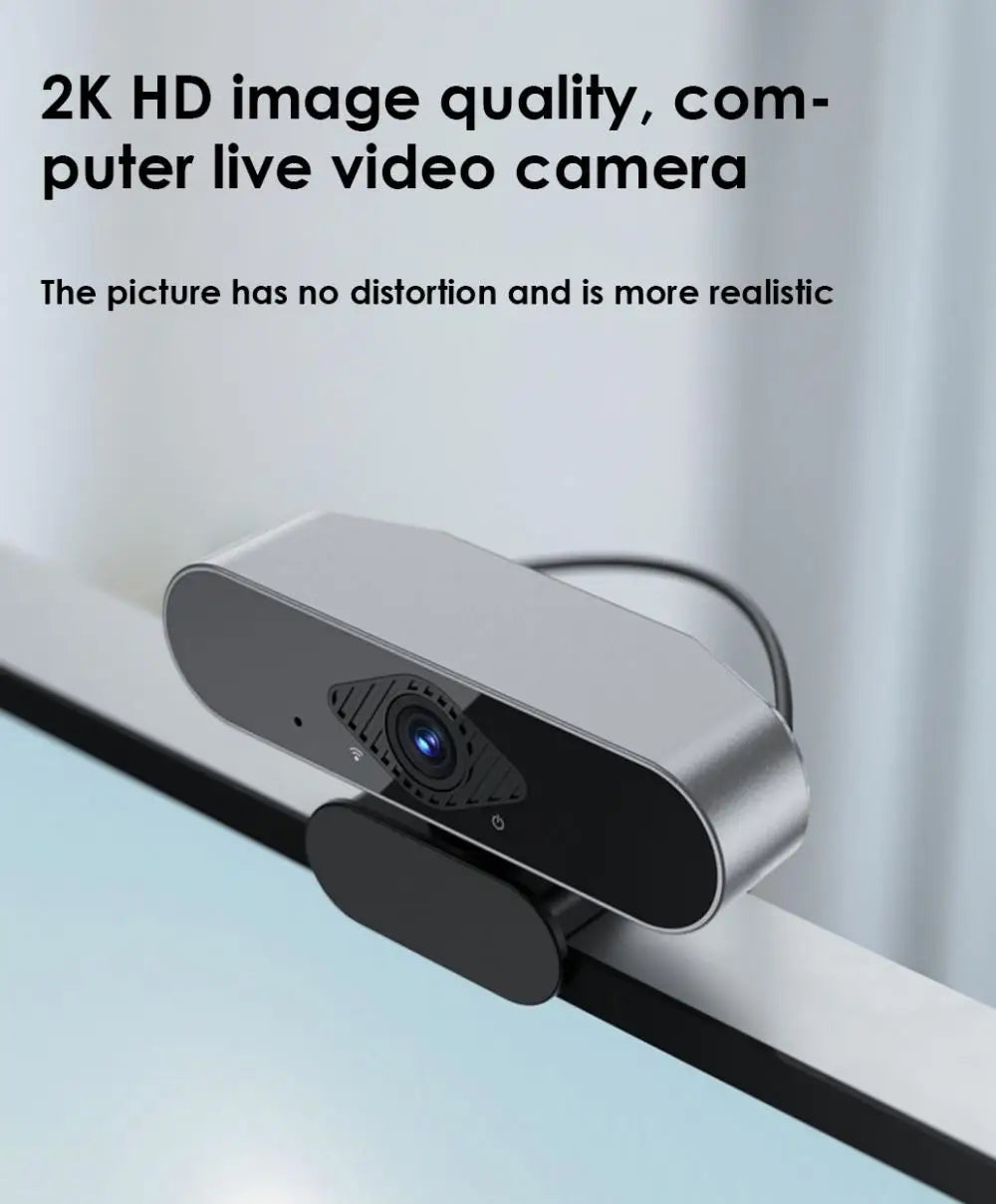 4K Webcam Plug And Play For Desktop Laptop Dedicated Live Streaming Camera for 2K HD Camera With Microphone Mini Computer Camera