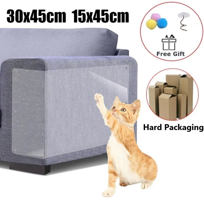 Cat Scratch Furniture Protector Couch Guard Protector Cat Scratch Repellent Pad for Furniture Anti-Scratch Training Tape for Cat