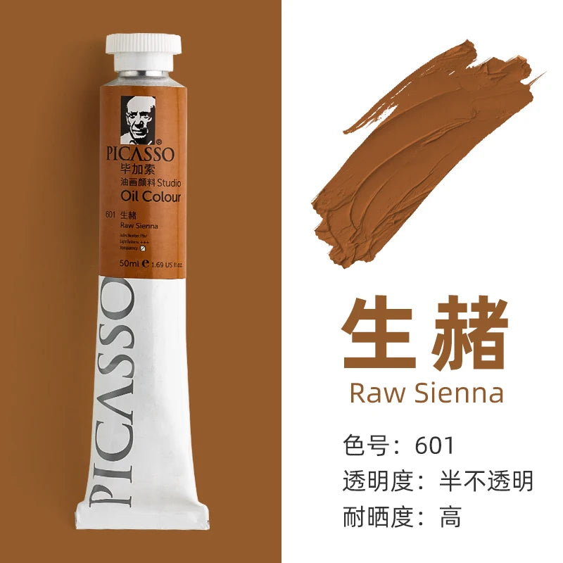 170ml LargeTubes Oil Paint Non-Toxic Excellent Tinting Strength, Mixable for Canvas Painting Artist Beginners DIY Art Supplies