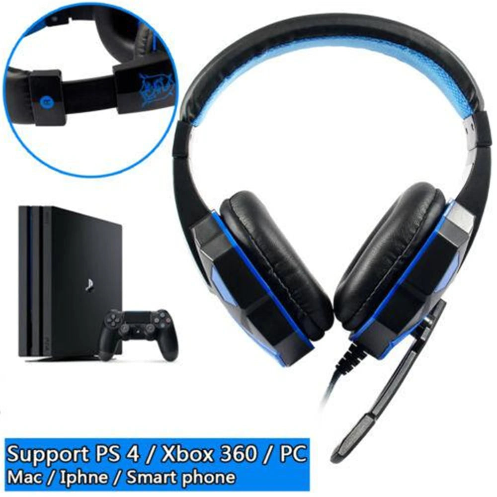 Subwoofer Gaming Wireless Headphone with Mic Over-Ear Headphones Bluetooth 5.3 40mm Driver 2.4G/Wireless/Cable RGB Headsets