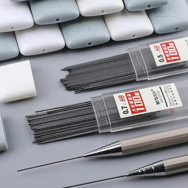 2B/HB Mechanical Pencil Leads Set 0.5/0.7mm Automatic Pencil Core Student Writing Painting Refills Office School Supplies