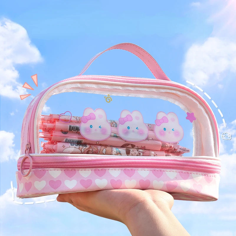 Pencil Cases For Girls School Supplies Pencil Pouch Trousse Scolaire Large Capacity Pencilcase Estuche Escolar Cute Pencil Case