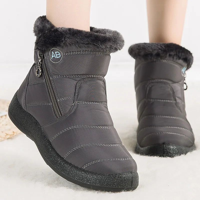 Women's Boots Women's Winter Boots Fur Winter Shoes For Women Ankle Boots Snow Super Warm Low Heels Botas Mujer Winter Footwear