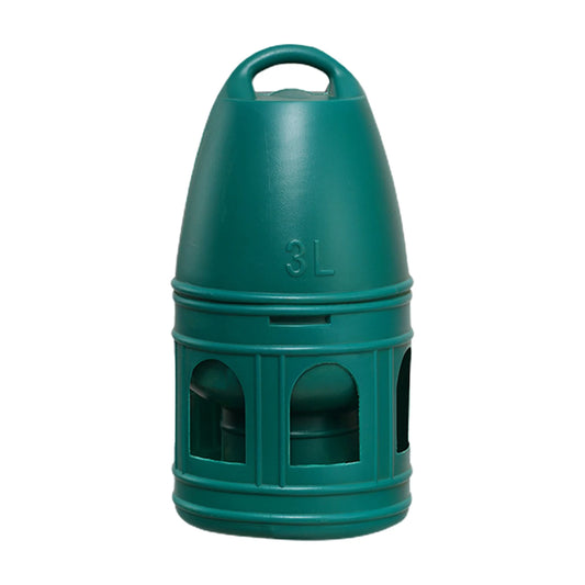 Bird Water Drinker with Hanging Handle Green 3L Large Capacity Water Pot Container for Parakeet Chicken Dove Feeder