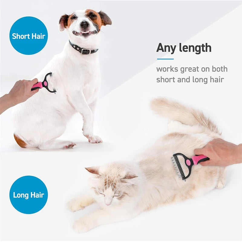 Newest Pet Deshedding Brush Dog Hair Remover Pet Fur Knot Cutter Puppy Cat Comb Brushes Dogs Grooming Shedding Supplies Tools