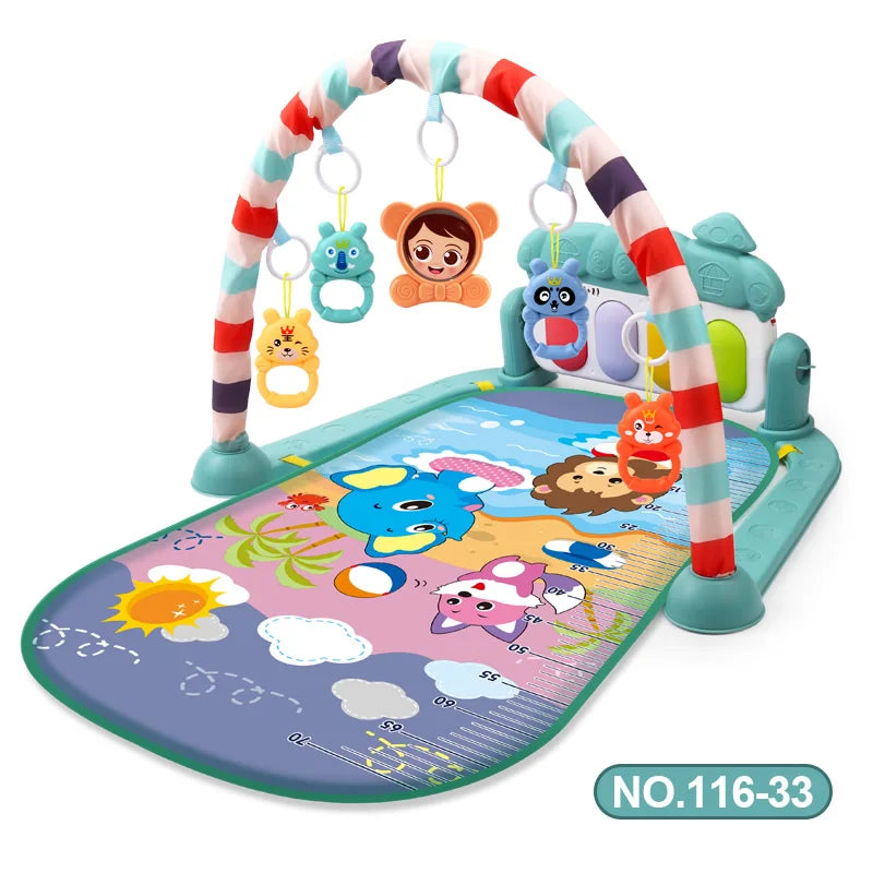 Baby Activity Gym Play Mat Musical Rack Kid Infant Multifunctional Fitness Frame Educational Crawling Carpet Toy Children Gift