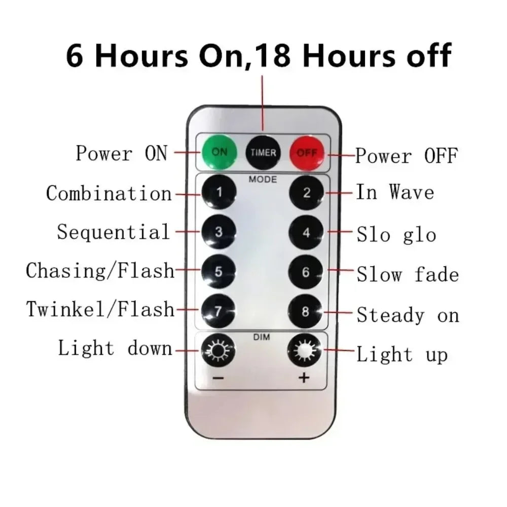 USB LED Curtain String Lights with Remote Control Bedroom Holiday Wedding Birthday Christmas Decor LED Fairy Garland Lamp