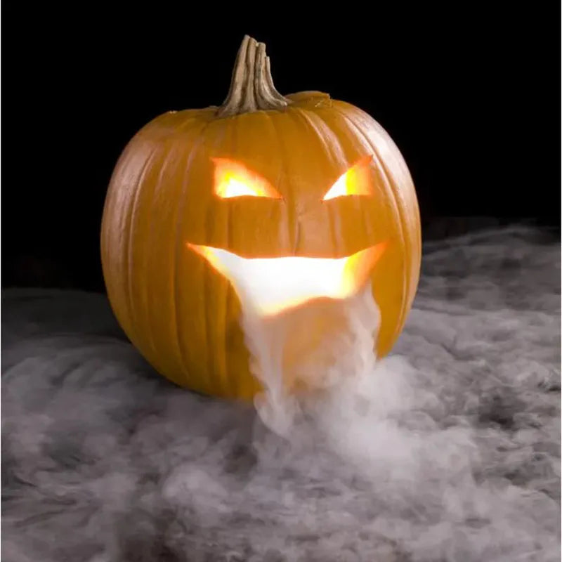 Halloween Mini Mist LED Pumpkin Light Fogger Water Party Prop Color Changing Holiday Party Decor Mist Maker Smoke Fog Machine