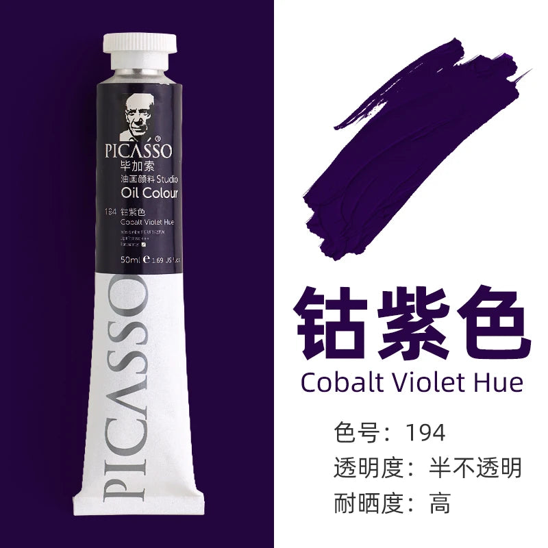 170ml LargeTubes Oil Paint Non-Toxic Excellent Tinting Strength, Mixable for Canvas Painting Artist Beginners DIY Art Supplies