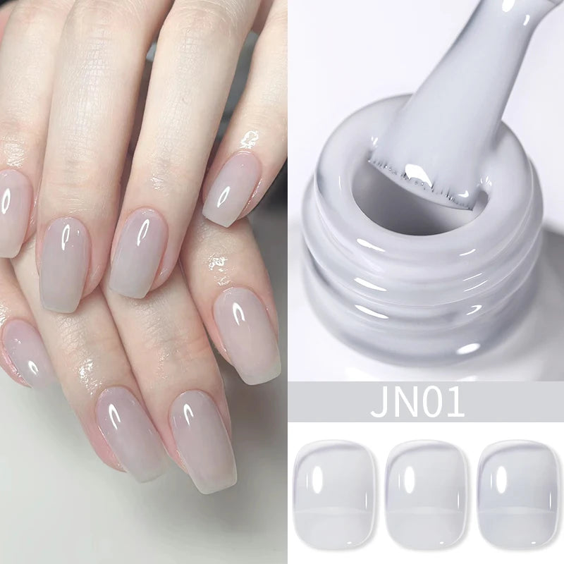 BORN PRETTY 10ML 8-in-1 Strong Nail Glue Gel Nail Polish Transparent Clear Function Gel Thickness Rubber Base Rhinestone Glue