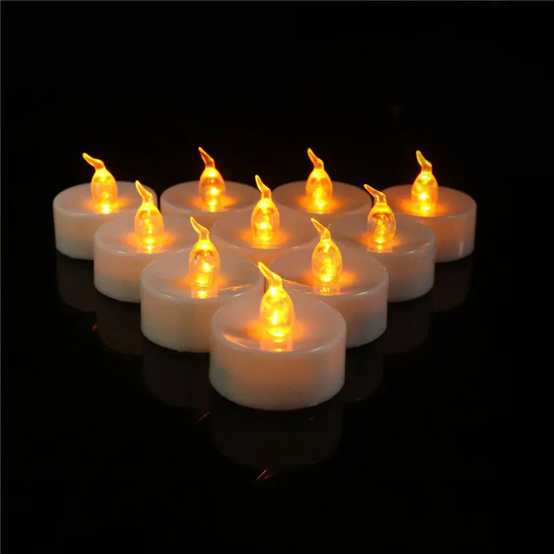 Flameless Tea Lights LED Candles with Remote Control Battery Operated Electronics Tealights for Wedding Home Christmas Decors