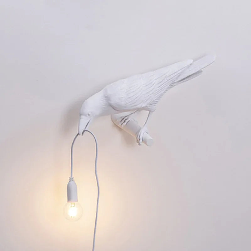 Nordic Lucky Bird Table Lamp Bedroom Bedside Living Room Table Light Creative Resin Animal Lively Home Decor Lighting Fixture