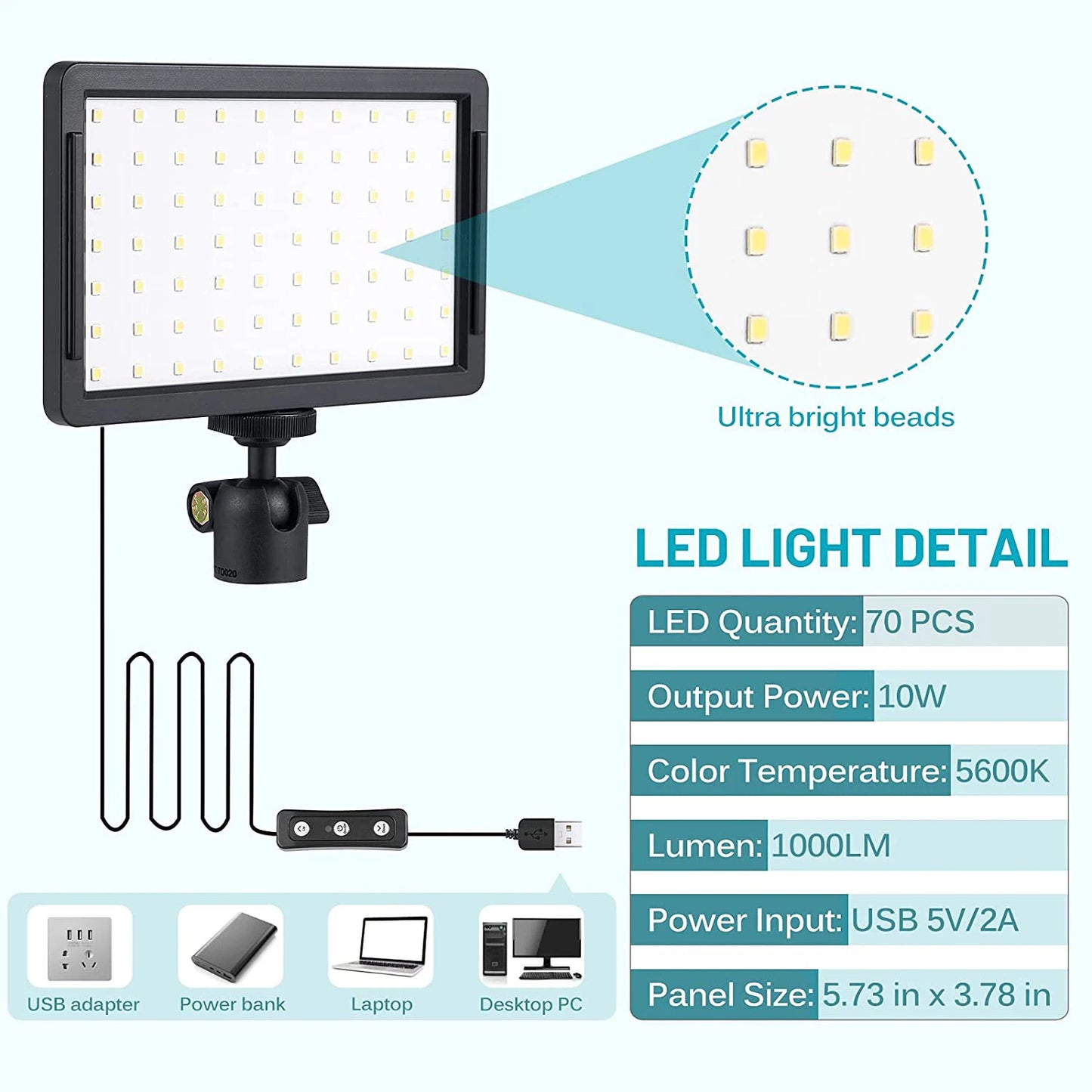 Photography LED Video Light Panel Lighting Photo Studio Lamp Kit For Shoot Live Streaming Youbube With Tripod Stand RGB Filters