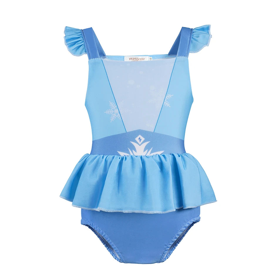 2024 Girls Summer Swimming Baby Bathing Suit Kids Swimwear Swimsuit Children Princess Costume