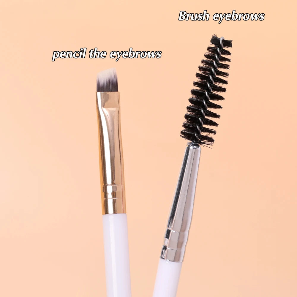 Double-headed Eyelash Brush Eyebrow Comb Eyebrow Brush Professional Makeup Brushes for Eye Brow Eyelash Extension Make Up Tools