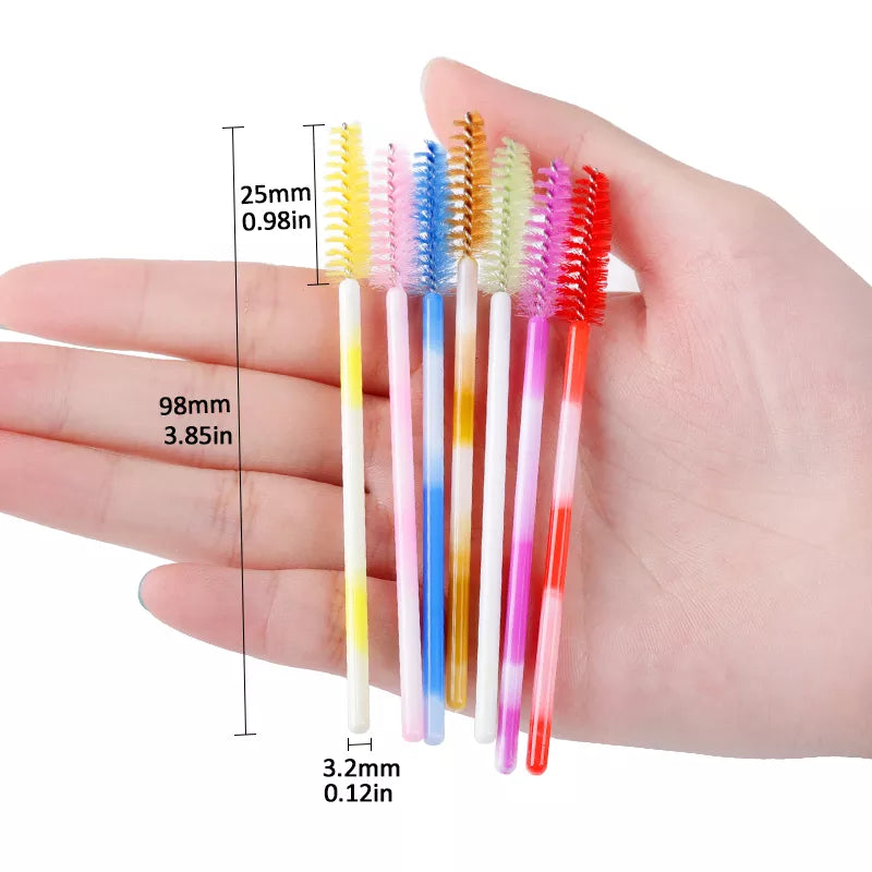 50/100Pcs Makeup Brush Eyelash Eyebrow Brushes Comb Disposable Mascara Wand Eyelashes Extension Supplies Cosmetics Make Up Tools