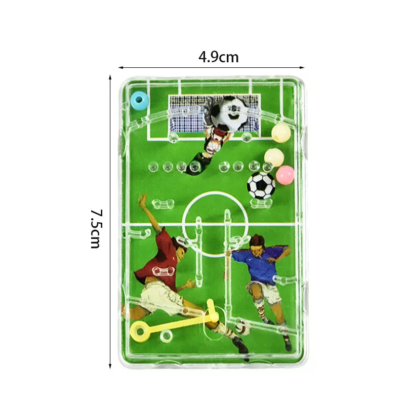 10pcs Football Maze Game Early Educational Toy for Kids Birthday Party Decoration Favors Boys Girls Soccer Toy Gift Bag Giveaway