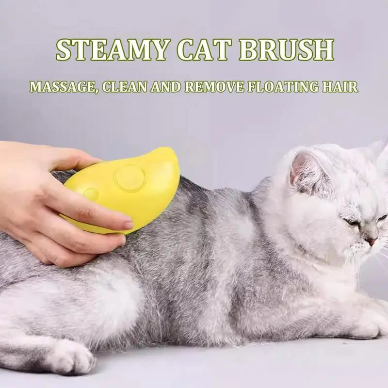 3 In 1 Cat Steamy Brush Self Cleaning Steam Cat Brush  for Massage Dog Cat Hair Remover Comb Pet Grooming Beauty Brushes