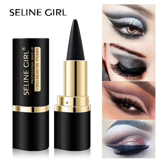 Matte Eyeliner Waterproof Quick Drying Thick Black Eyeliner Cream Eyeliner Eye Makeup Beginner Easy To Remove Eye Shadow Pen