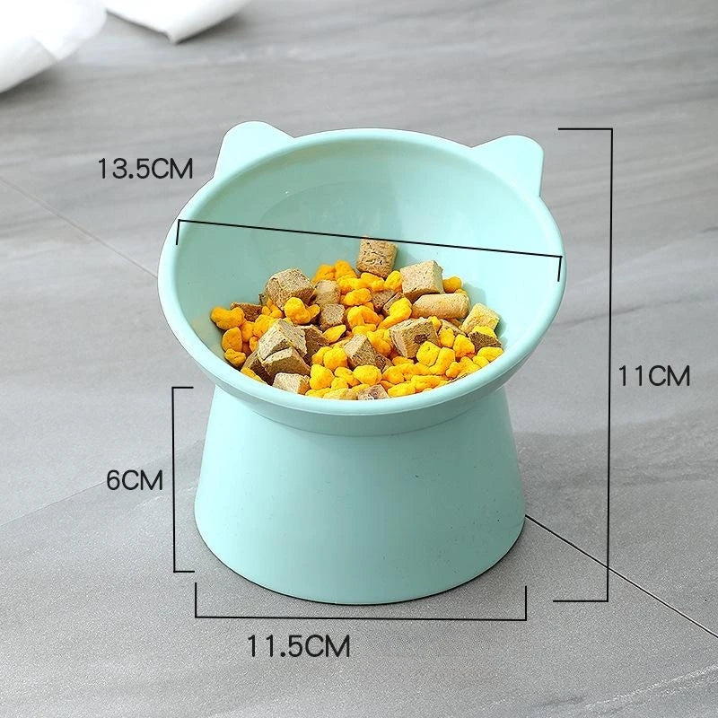 Dog Cat Bowl with Raised Stand Pet Feeder Bowls for Cat Cervical Vertebra Protection Pet Food Water Dog Cat Feeder Pet Products