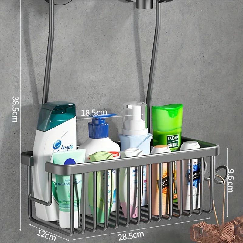 Shower Caddy Organizer Hanging Bathroom Storage Rack Over the Shower Wall Shelf for Shampoo Conditioner and Bathroom Accessories