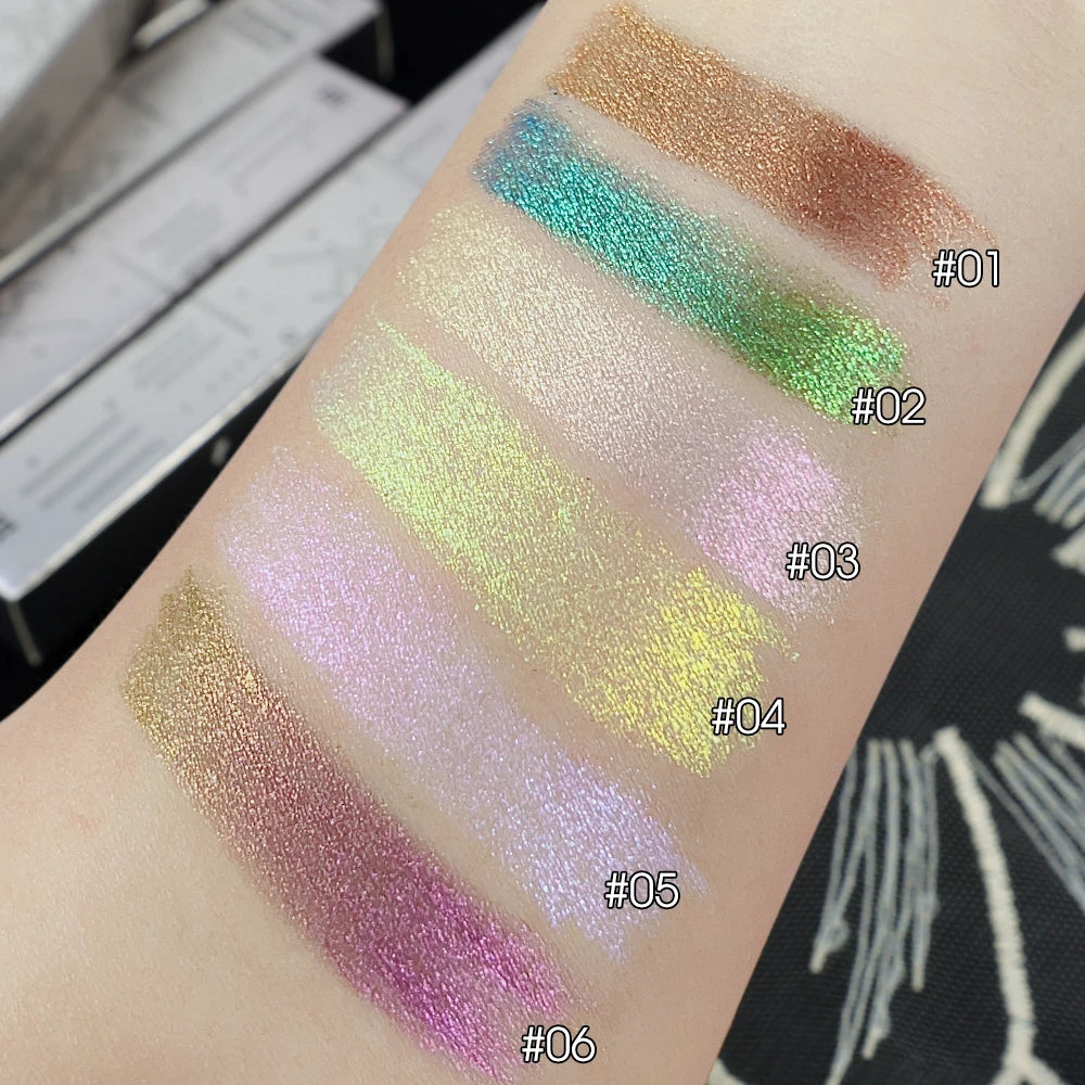 Glitter Metallic Eye Shadow Waterproof Shiny Chrome Eyeliner Pencil Pearl Green Gold Purple Lying Silkworm Pen Makeup Cosmetics