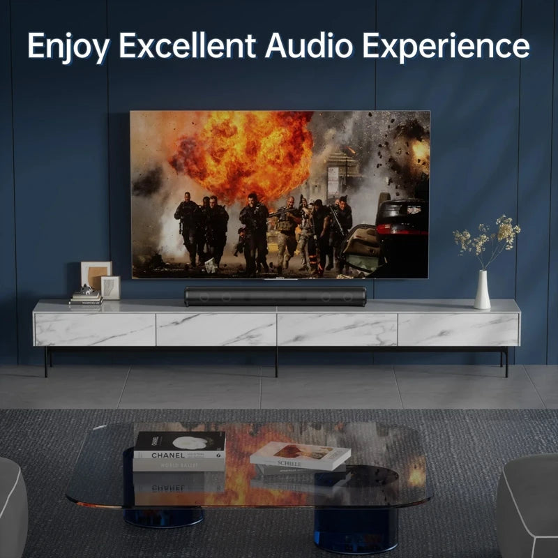 40W TV Soundbar Wired/Wireless Home Theater Speaker with Remote Control Bluetooth Soundbar Subwoofer for Phone Computer