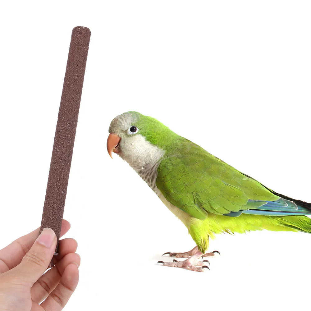 1pc Parrot Toys Cage Bird Perch Parrot Stand Platform Chew Toy Paw Grinding Clean Bird Toys for Bites Parakeet Random Color