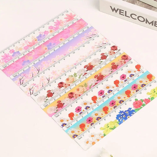 Cute Acrylic Straight Rulers Kawaii School Office Supplies Planner Accessories Student Prize Drawing tools