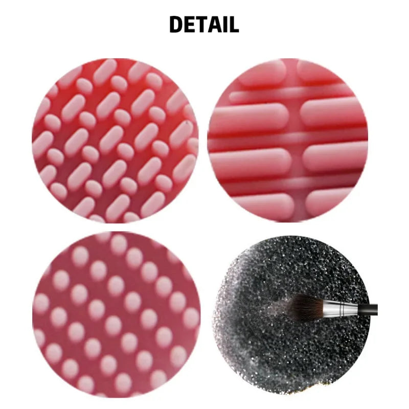 Seashell Washing Brush Box Cleaning Mat Cosmetic Brushes Cleaner Make Up Brushes Cleaner Pad Universal Scrubber Pads Accessories