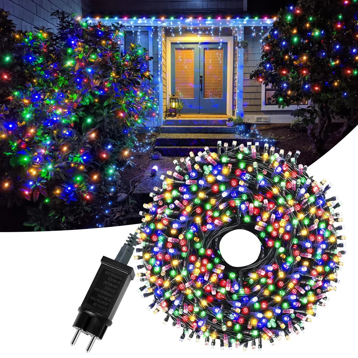 10M 20M 30M 50M Wedding Holiday Christmas Garland Decoration Lighting LED String Fairy Lights With EU Power Plug For Home Decor