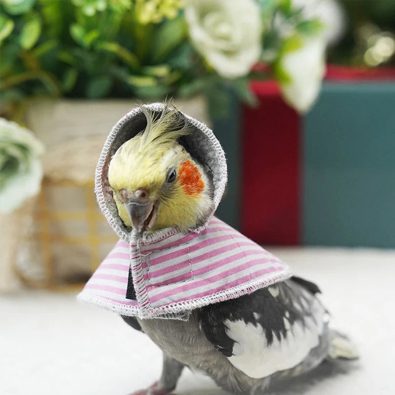 Warm Bird Clothes Winter Thickened Parrot Cloak Small Animal Outdoor Parrot Clothes Pigeon Cockatiel Bird Supplies Accessories