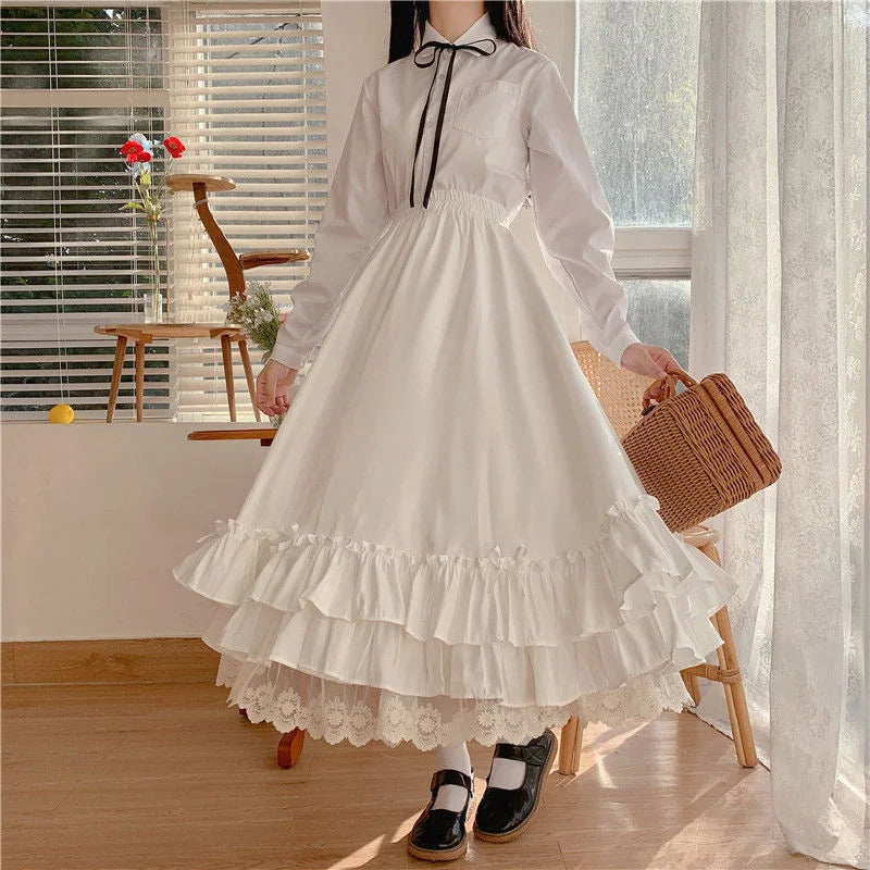 Skirts for Women 2023  White Skirt Japanese Y2k Kawaii Clothes Lolita Skirt Cheap Women's Clothing and Free Shipping Midi Skirt