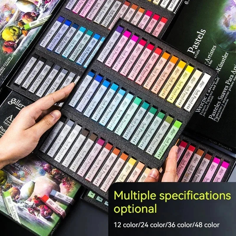 Professional Soft Pastel Squares Chalk Student Graffiti Stick Artist Heavy Color Oil Crayons Pastels For Art Painting Stationery