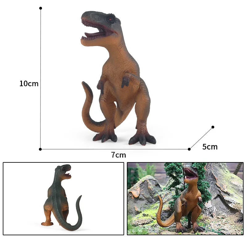 8 styles Small Dinosaur Figures Models toys Jurassic Tyrannosaurus Rex Mosasaur Pterosaur Action Figures Kids Collection Gifts