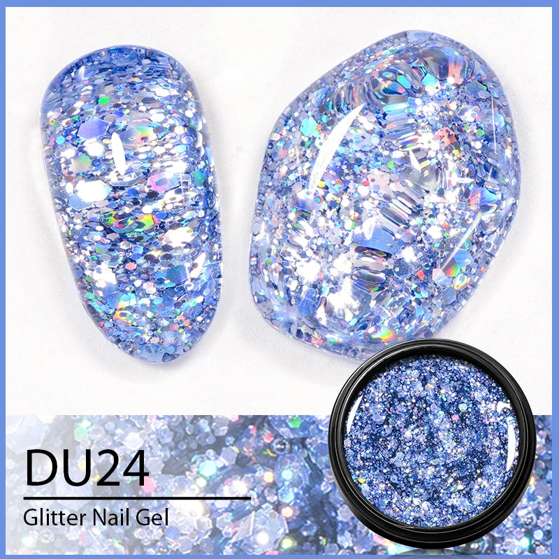 8ml Clear Non Stick Hand Solid Extension Nail Gel Polish Carving Flower Nail Art Building UV Gel Acrylic Varnish Manicure DIY