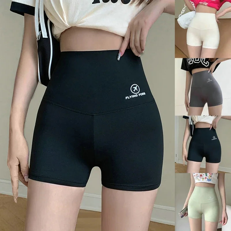 2023 Summer Sports Yoga Shorts Women Letter Embroidery Biker Shorts Women High Waist Casual Streetwear Elastic Female Underwear