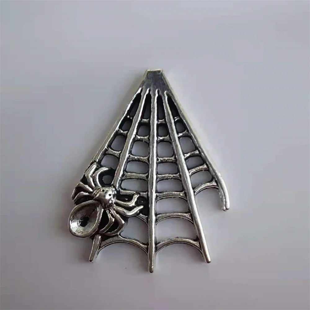 Creative 3D Silver Spider web Metal Badge For Zippo Kerosene Petrol Lighter DIY Handmade Decor Accessory Smoking Gadget Man Gift