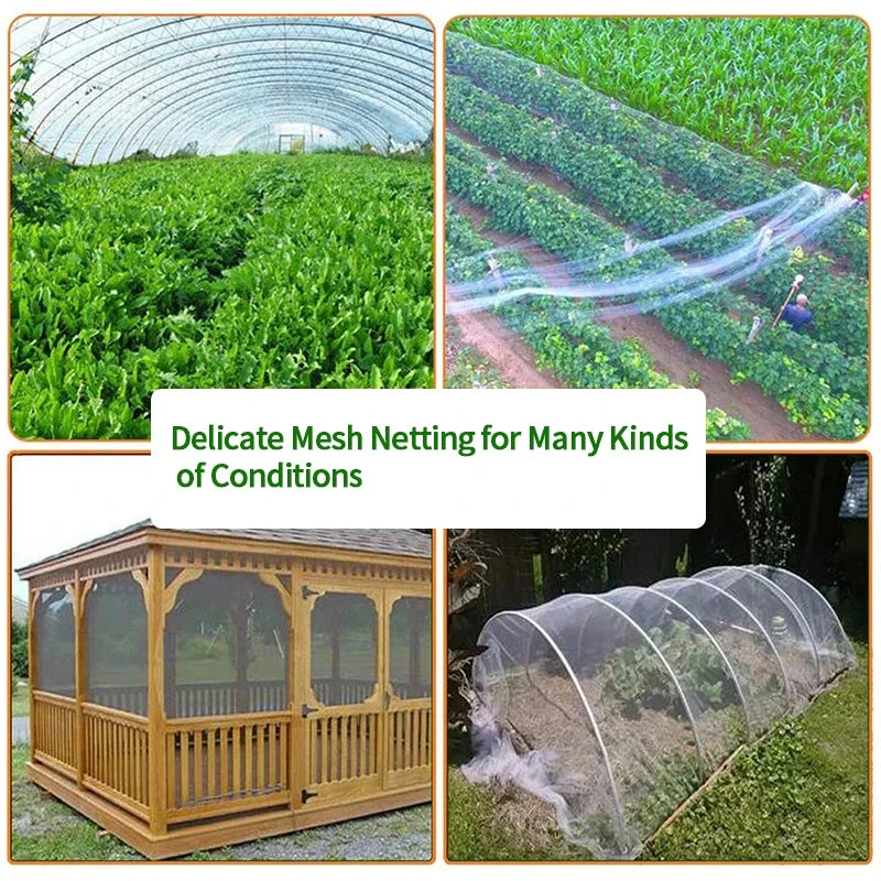 5/10/15M Garden Vegetable Insect Protection Net Flowers Protective Net Fruit Care Cover Network Greenhouse Pest Control Mesh Net